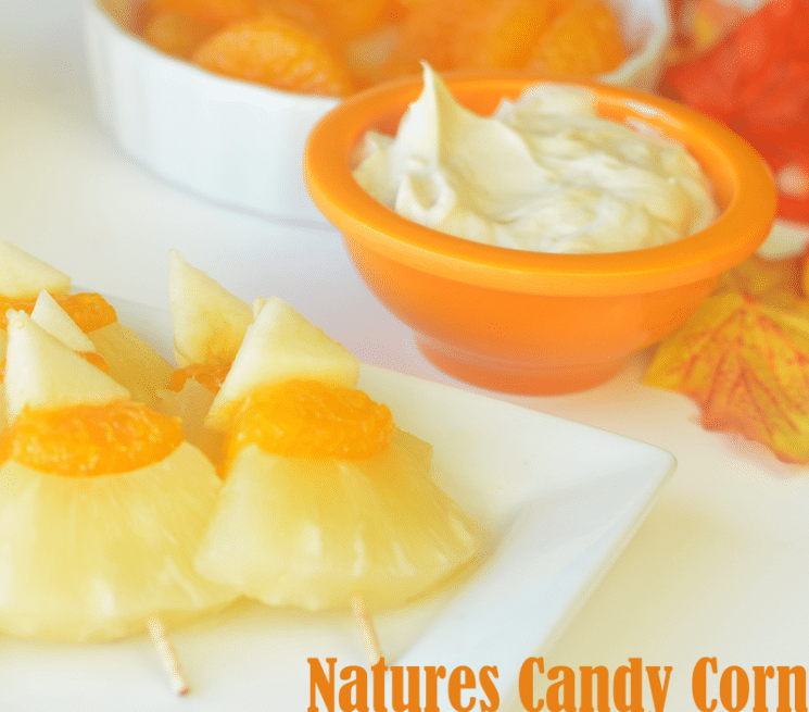 Nature's Candy Corn and Fruit Dip Recipe. Just in time for Halloween-the candy corn your family won’t stop talking about